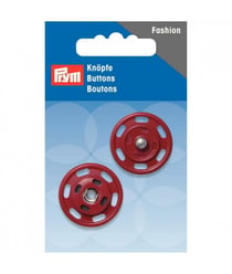 Boutons pressions 25mm rouge - Prym Rouge