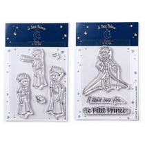 8 Tampons transparents Le Petit Prince Planète et messages