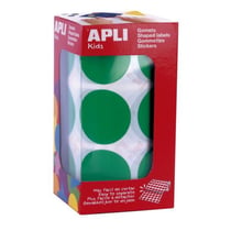 Apli Agipa - Gommettes rouleau Rond Ø 33 mm vert x 709