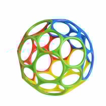 BRIGHT STARS Oball Classic balle flexible, facile a manipuler, jouet d'activité sensorielle, enfants tous âges, multicolore