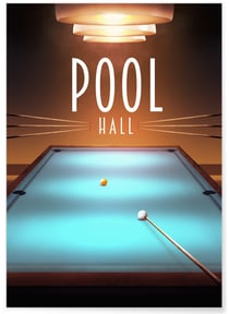 Affiche 'Billard' | A3 : 29,7x42cm