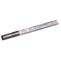 Crayon - feutre acrylique, argent, Pointe ronde 1 - 2mm, avec soupape