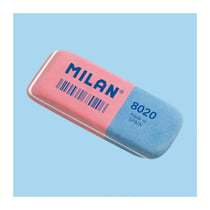 Gomme - Rose et bleu - Rectangulaire - Double usage - Caoutchouc synthétique - Milan