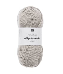 Fil à tricoter Creative Silky Touch Dk Vegan - 100gr - Rico Design 008 Gris argenté