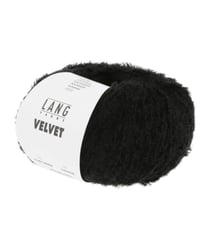Fil à tricoter VELVET - Lang Yarns 04 Noir