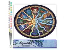 Peinture par Numéro Figured'Art - Zodiaque - Kit de Loisir Créatif DIY Numéro d'Art Complet - 40x50cm sans châssis en bois