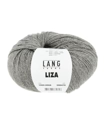Pelote de laine et soie à tricoter Liza - Lang Yarns 68 Gris