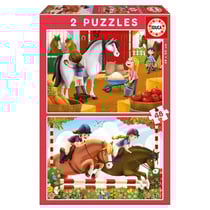 2 puzzles de 48 pieces chevaux