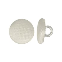 Lot de 6 boutons recouvert satin (11mm - Ivoire)