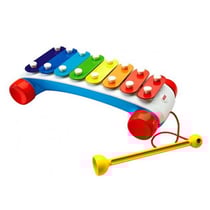Xylophone à roulettes classique à tirer - fisher price - cmy09