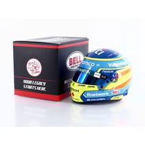 Casque miniature - Fernando Alonso Aston Martin 2025 - 1/2 - Jaune/Bleu/Rouge