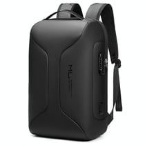 Sac À Dos Ordinateur Grande Capacité Imperméable Avec Port USB Noir YONIS