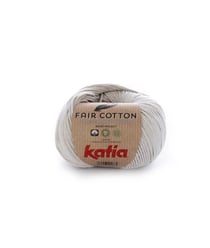 Coton 100 % BIO à tricoter FAIR COTTON - KATIA Gris (11)