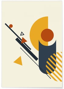 Affiche Abstract Composition 1 | A3 : 29,7x42cm