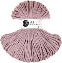 Cordon macramé Bobbiny - Coton - Mauve - 5 mm - 100 m - 0.5 kg