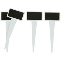 Porte-étiquettes ardoise à piquer 4,5x2,5x11 cm 6 pièces