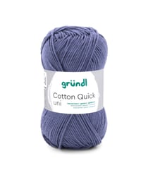 Fil à tricoter COTTON QUICK UNI - Gründl - PPSC - certifié Oeko-Tex 137 Bleu
