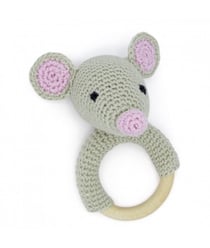 Kit Crochet Hochet la souris - Amigurumi Hardicraft Gris