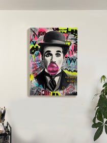 Tableau contemporain — peinture originale sur toile — Le Reflet de l'Âme — portrait expressionniste — Œuvre unique Calbarracin — 100 x 73 cm