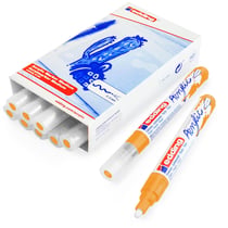 Lot de 10 marqueurs peinture acrylique - EDDING - Jaune soleil - Pointe moyenne 2-3 mm