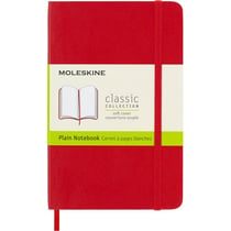 Carnet - 9x14cm - Rouge - 192 pages blanches - Couverture souple - Moleskine