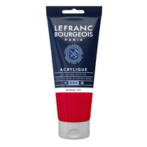 Peinture acrylique - Rouge vif - 396 - Fine - Lefranc Bourgeois - Tube 80ml