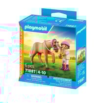 PLAYMOBIL Horses of waterfall - enfant avec cheval - duo pack - 71887