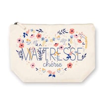 Trousse rectangulaire GM - 28x20 cm - Maîtresse chérie