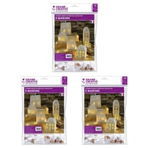 15 maisons blanches à monter soi-même 19 x 5,5 x 4,5 cm