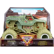 Monster jam geant : soldier fortune - voiture verte - vehicule echelle 1:24 - spin master - 20143044