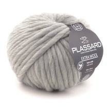 Plassard - Grosse laine mèche Extra Wool 154 Gris 100% Laine