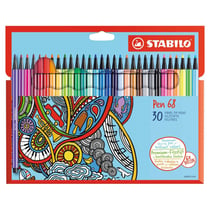 STABILO Feutre Pen 68, étui en carton de 30