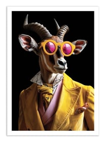 Affiche 30 x 40 cm - Kudu Wild Suits - Philippe Hugonnard