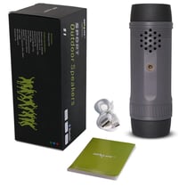 Enceinte Bluetooth Waterproof Multifonctionnelle Pour Smartphones Avec Batterie 4000mAh Et Lampe Torche Gris YONIS