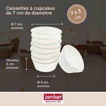 Lot de 100 moules à muffin en papier 7 cm Zenker Smart Pastry