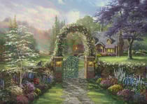 Puzzle 1000 pièces - Thomas Kinkade - Cottage Colibri - Schmidt Spiele