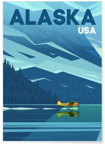 Affiche Alaska 2 | A3 : 29,7x42cm