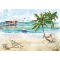 1 feuille de papier de riz 22 x 32 cm Ciao Bella AT THE SEASHORE 352