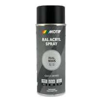 Spray de peinture - Noir - RAL 9005 - Mat - Acrylique - Tous supports - MoTip - 400ml