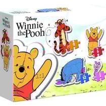 4 puzzles progressifs winnie l'ourson et ses amis 3 - 6 - 9 - 12 pieces - clementoni - 20820