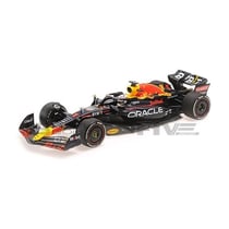 Voiture miniature de collection - MINICHAMPS - RED BULL RB18 Winner Austin GP 2022 - Échelle 1/18 - Bleu/Rouge/Jaune - Réplique