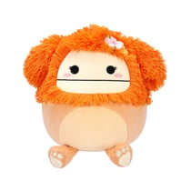 Squishmallows - Peluche Light Orange Bigfoot with Flower Pin Shasta 30 cm