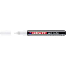 Marqueur Peinture Permanent 791 Blanc Pointe Ogive 1-2 mm EDDING