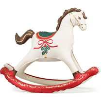Ballon Aluminium Géant Cheval à Bascule de Noël 118 cm