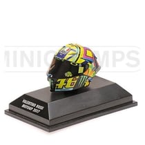 Casque miniature - Minichamps - AGV Rossi - MotoGP 2017 - Jaune/Noir - 1/10