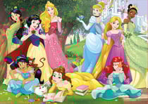 Puzzle les princesses dans le parc du chateau feerique 500 pieces - collection disney - educa - 17723