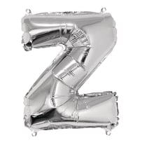 Ballon Lettre Z, 40cm, 1pce. , argent