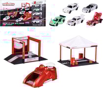 Stand De Course Et Podium Porsche - Majorette