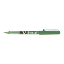 Lot de 12 Stylos roller V Ball VB5 encre liquide pointe métal fine vert