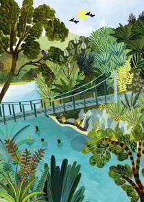 Piscine Bleues en Nouvelle-Zelande